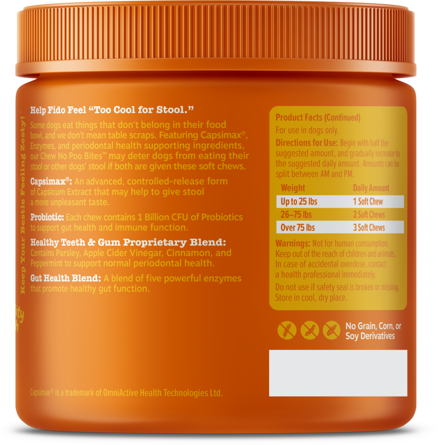 Chew No Poo Bites™ for Dogs