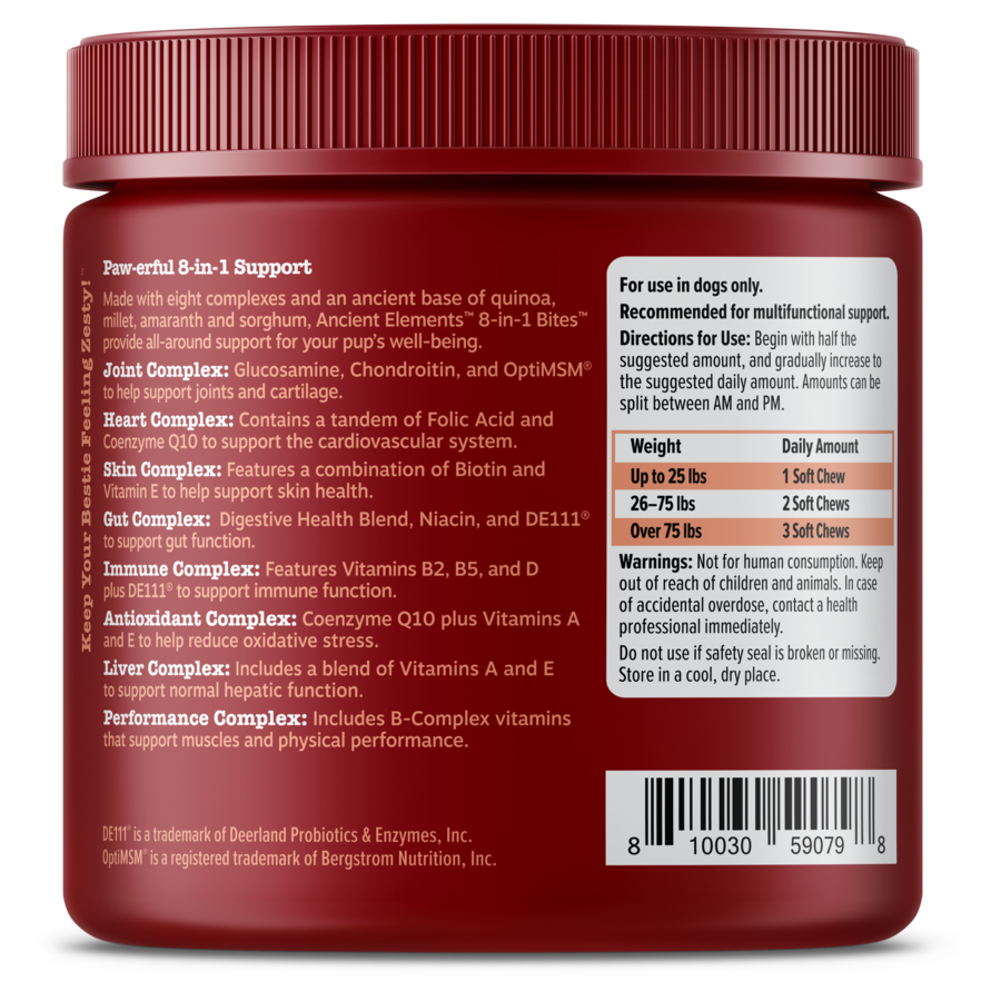 Ancient Elements™ 8-in-1 Multifunctional Bites™ for Dogs