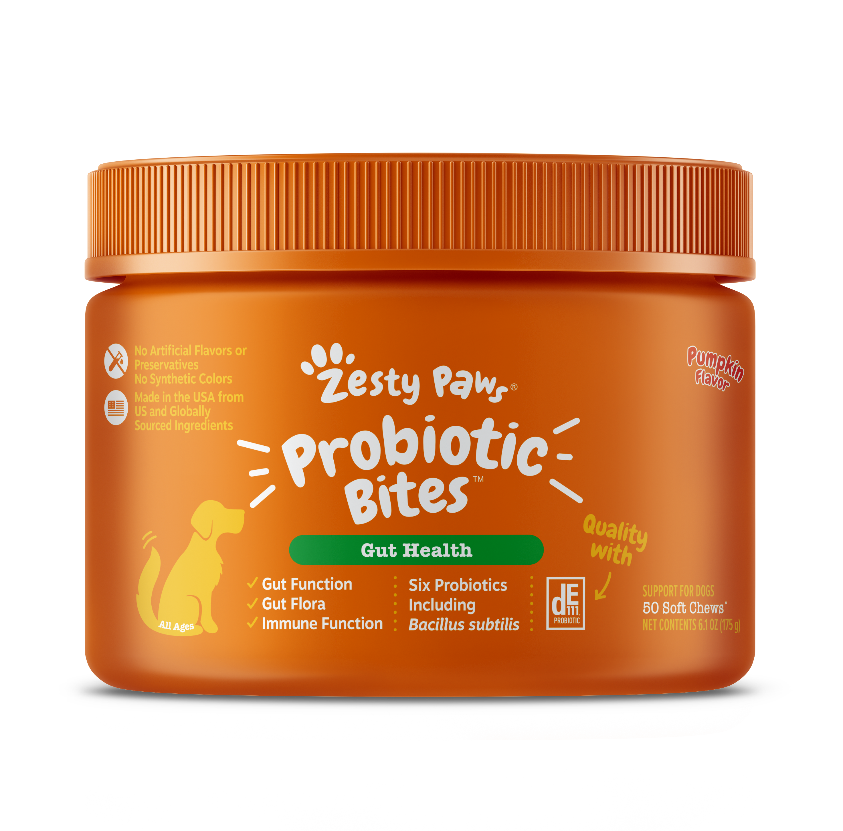 Zesty Paws Probiotic Bites™ 6-Strain Digestive Health Supplement