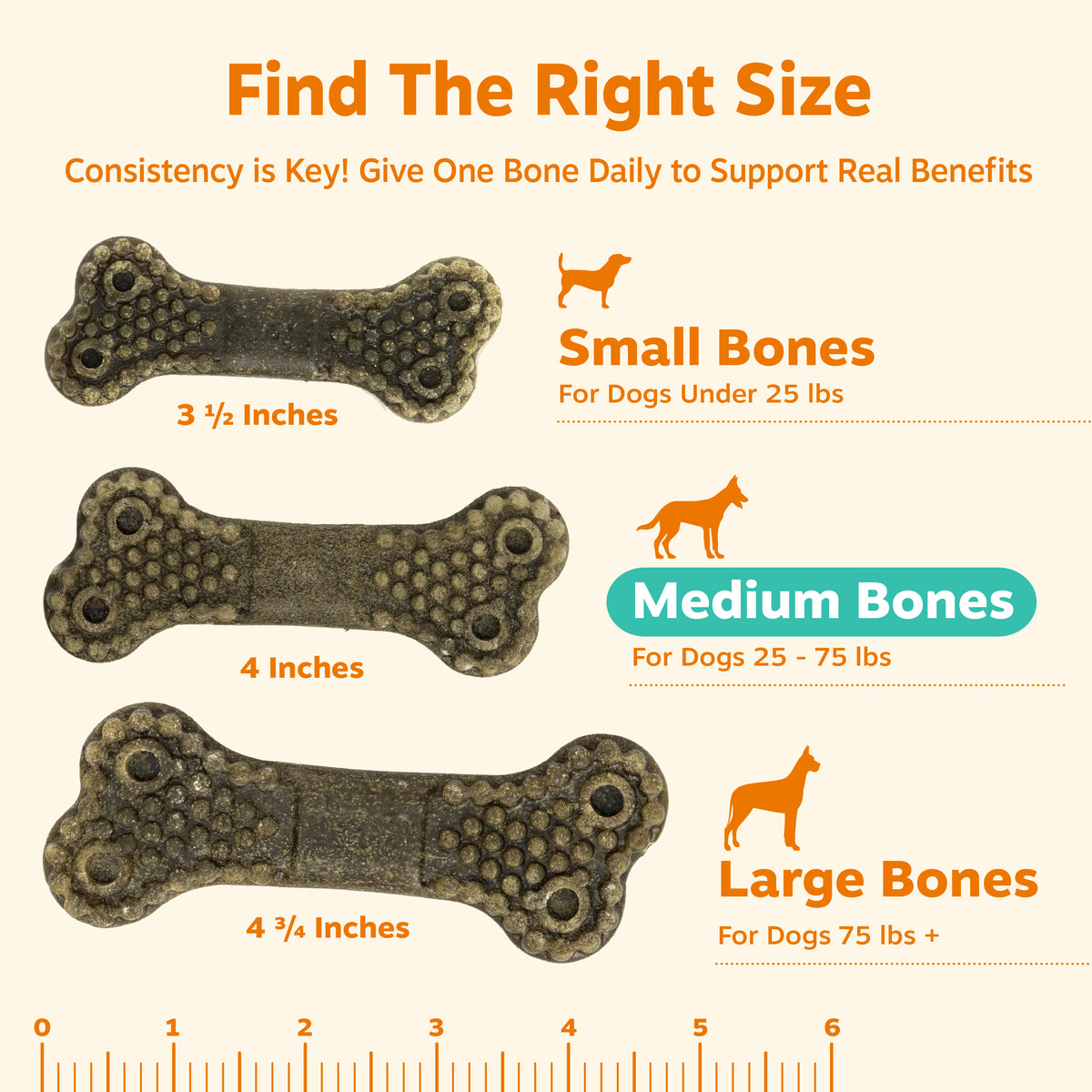 Dental Bones 2.0 for Medium Sized Dogs