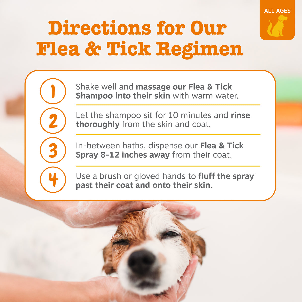 Zesty Paws Flea & Tick Shampoo for Dogs - Vet Formulated