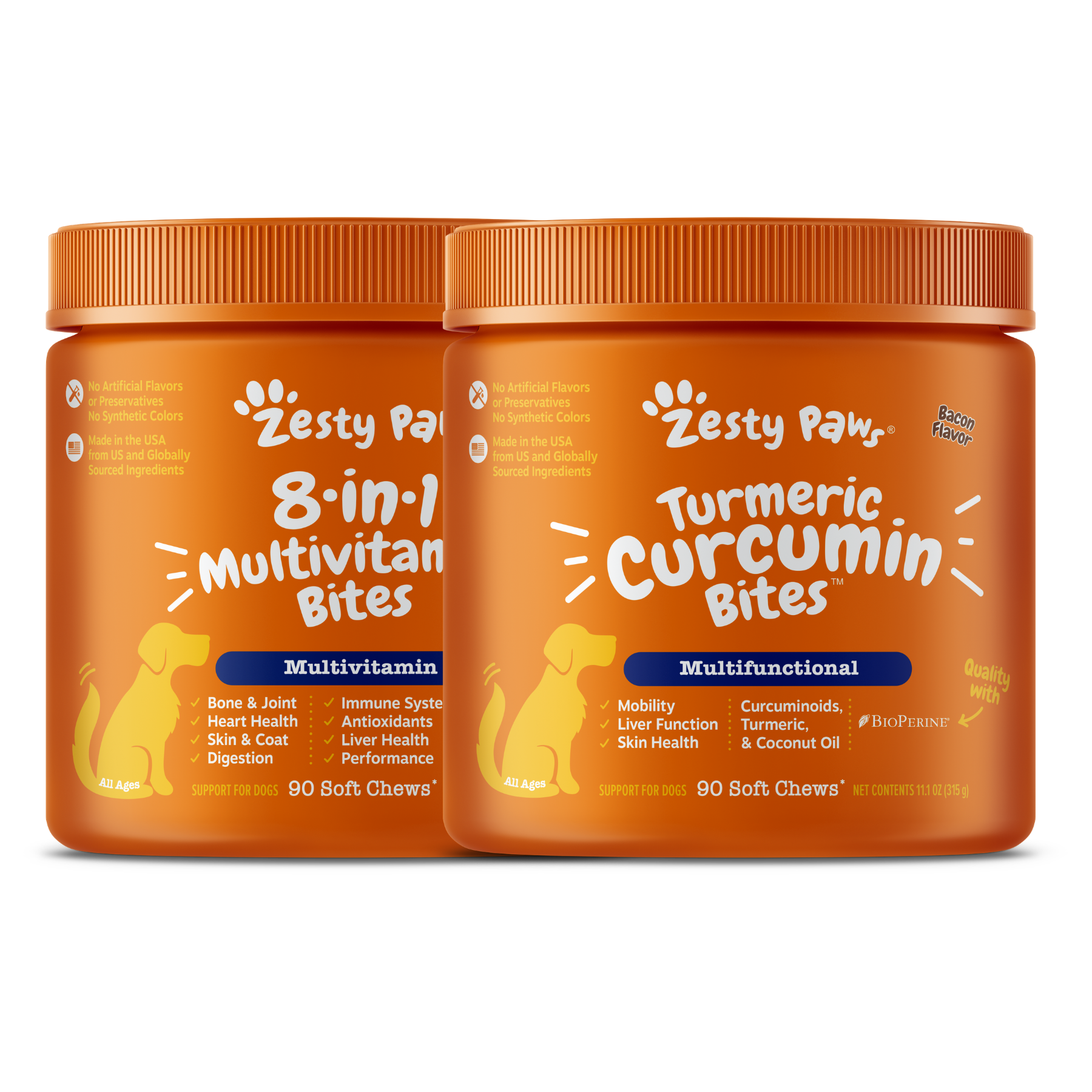 8-in-1 Multivitamin + Turmeric Curcumin | Bundles for Dogs