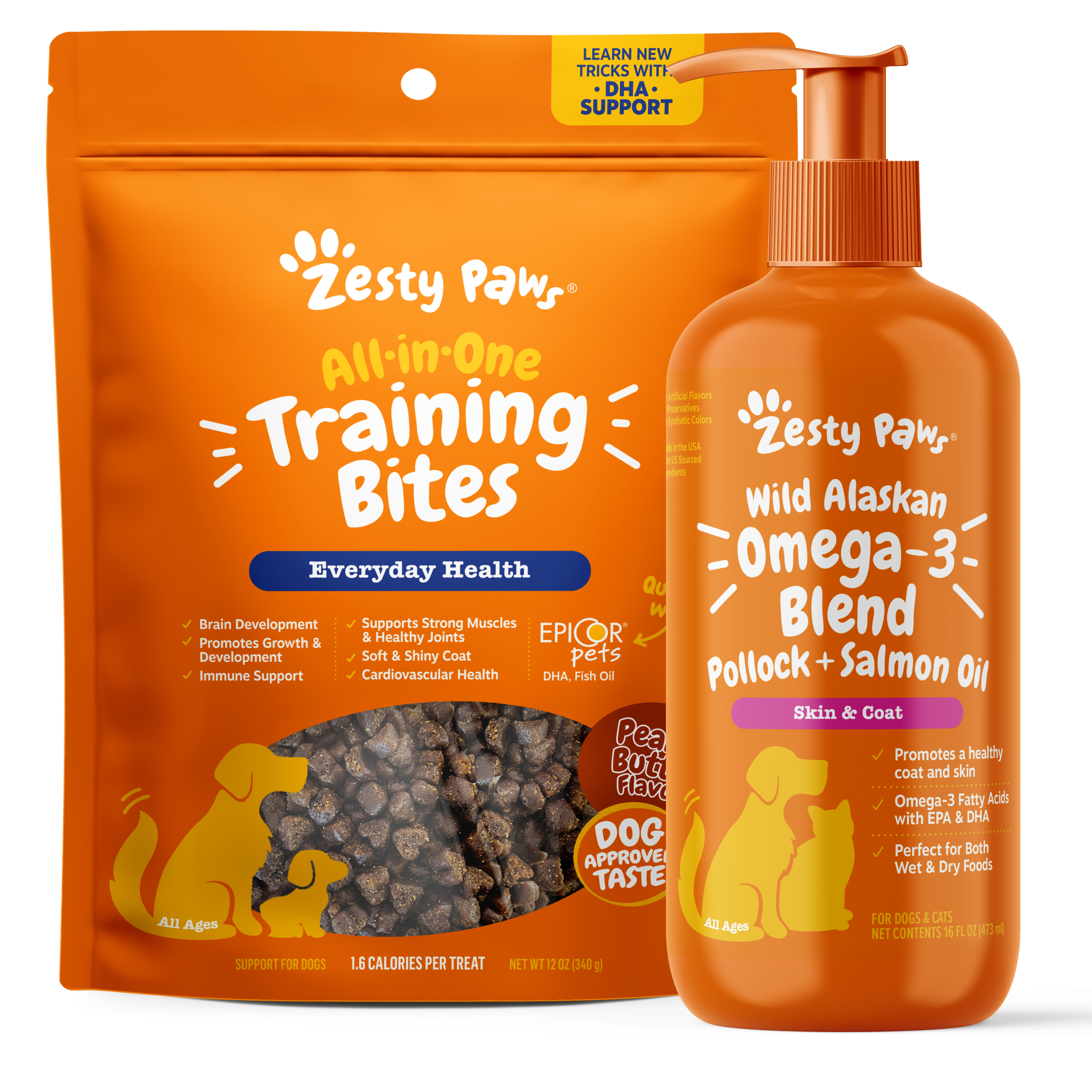 Training Bites & Omega-3 Blend | Bundle for Dogs