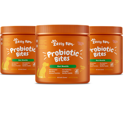 Zesty Paws Probiotic Bites™ 6-Strain Digestive Health Supplement