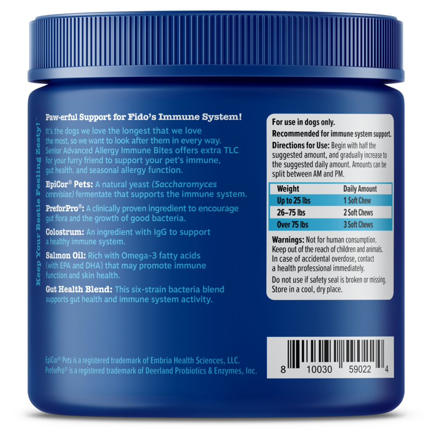 Senior Advanced Allergy & Immune Bites for Senior Dogs