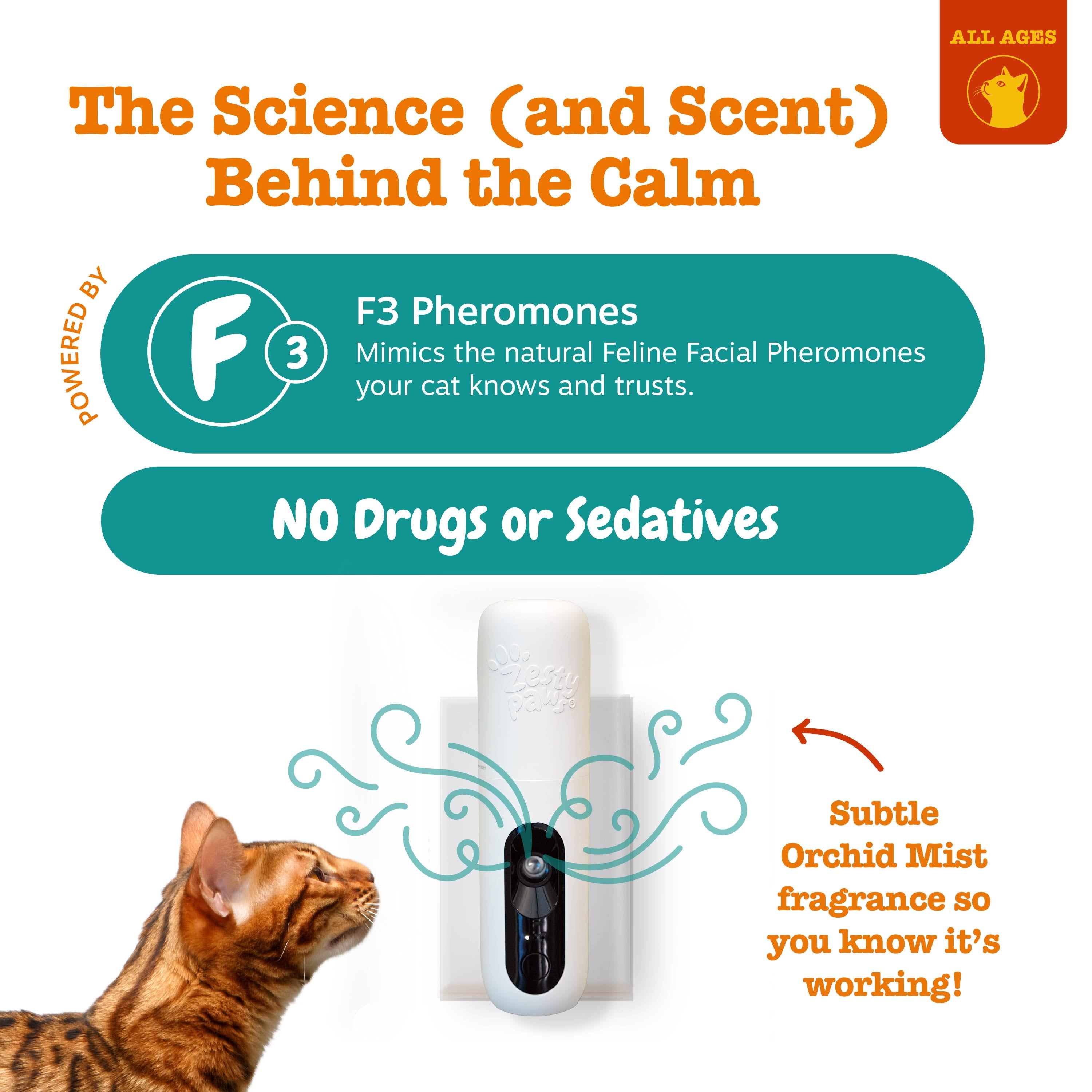 Cat Calming Diffuser Starter Kit - 30 Day Supply