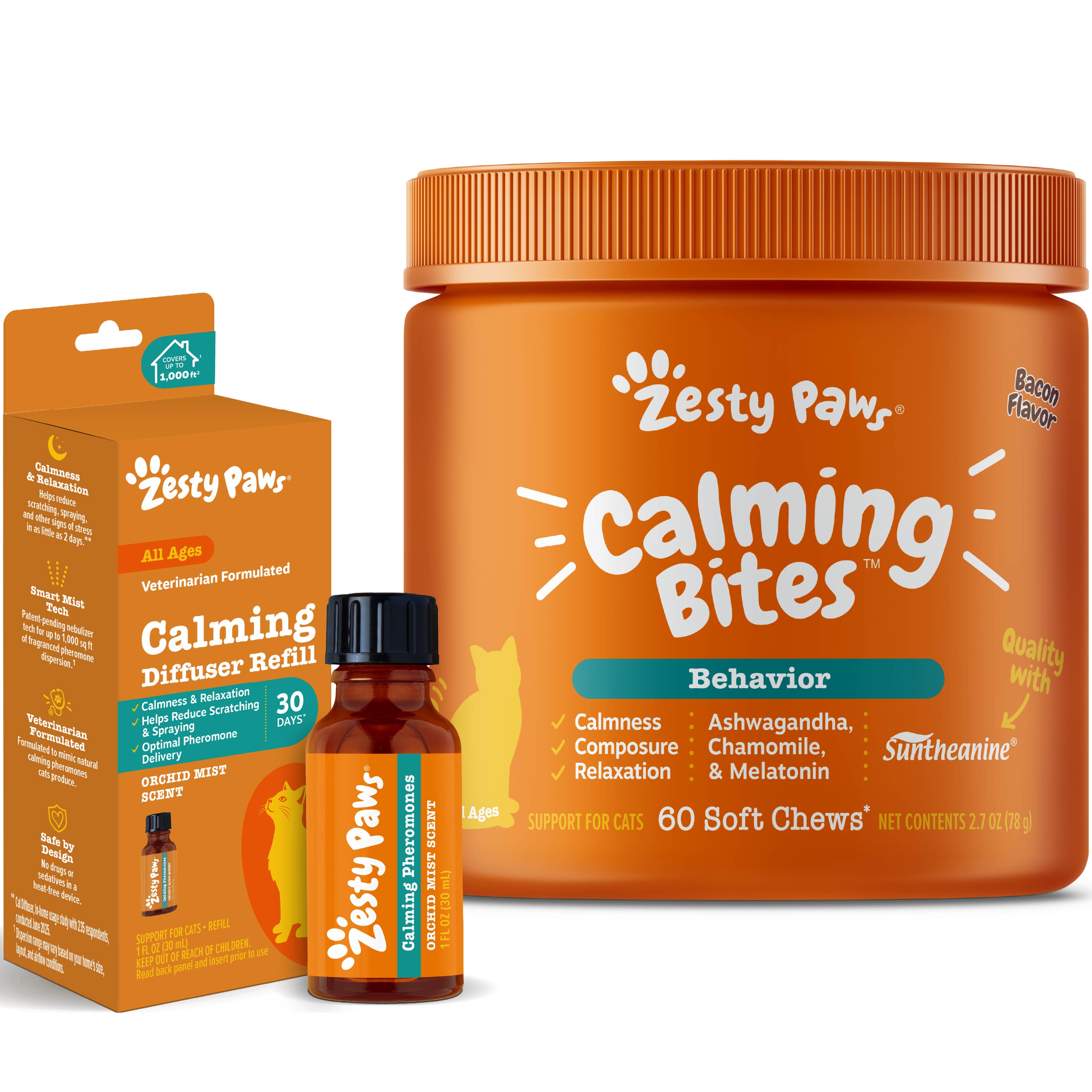 Diffuser Refill + Calming Bites | Bundle for Cats