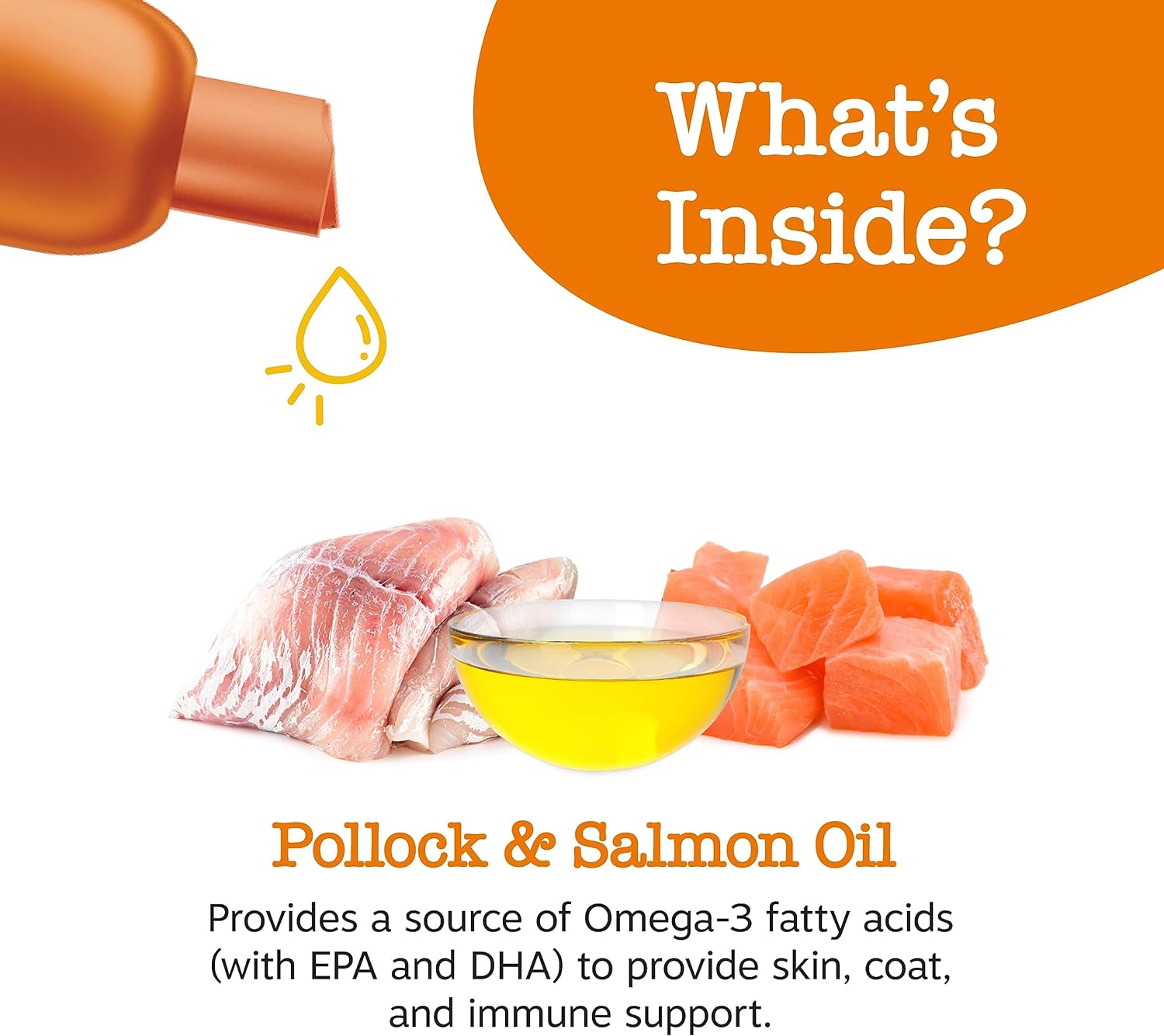 Wild Alaskan Fish Oil for Dogs & Cats - Omega 3 EPA DHA | Zesty Paws
