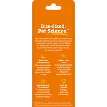 Orange packaging of a pet product with text on a white background